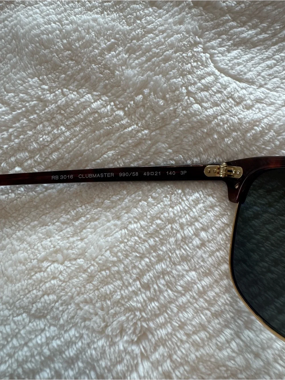 Ray-Ban Clubmaster Polarized Sunglasses - Tortoise & Dark Green Lenses